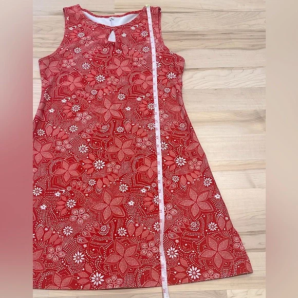 Nuu Muu Classic Keyhole Sleeveless Orange Floral Paisley Athletic Dress … - Picture 8 of 8